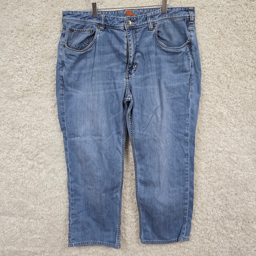 Tommy Bahama Sand Drifter Jeans Men 38x32 (fits 36x26) Blue Relaxed Straight Leg